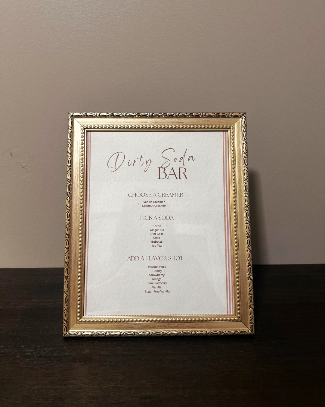 Vintage Golden Photo Frame