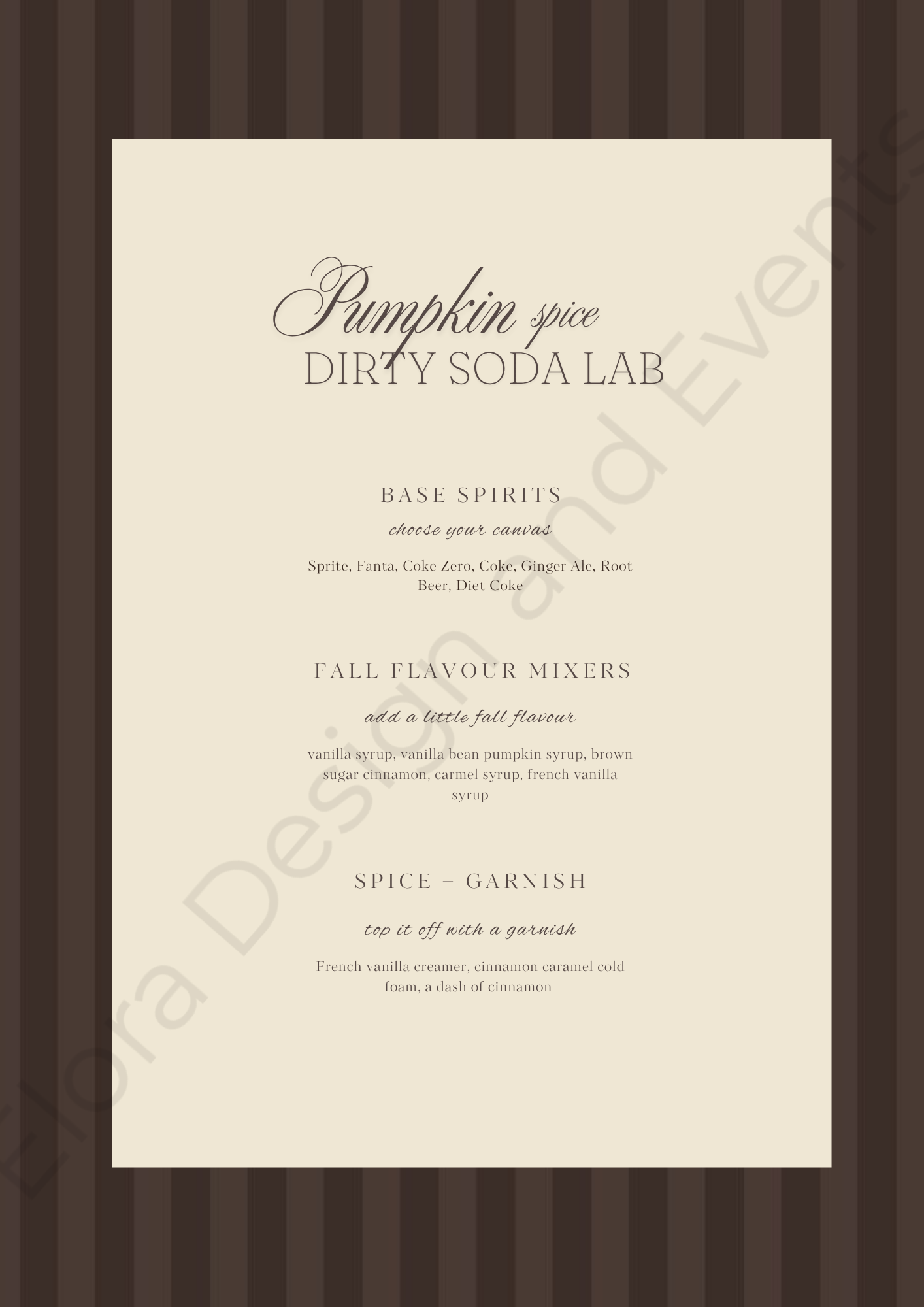 Autumn Drink Sign