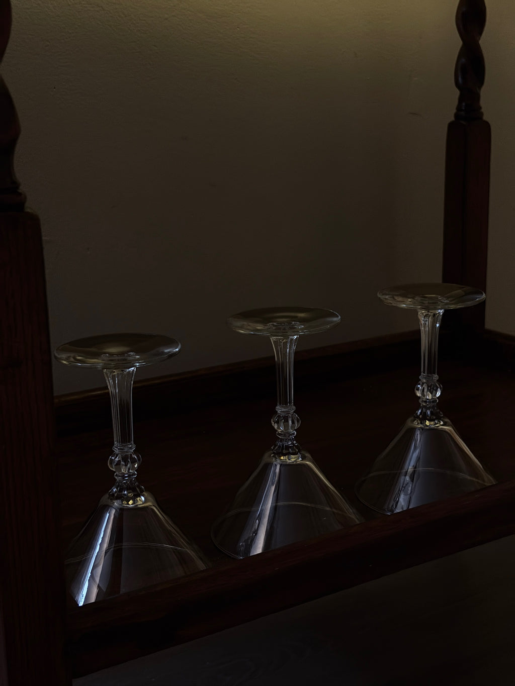 Vintage Wooden Bar Cart