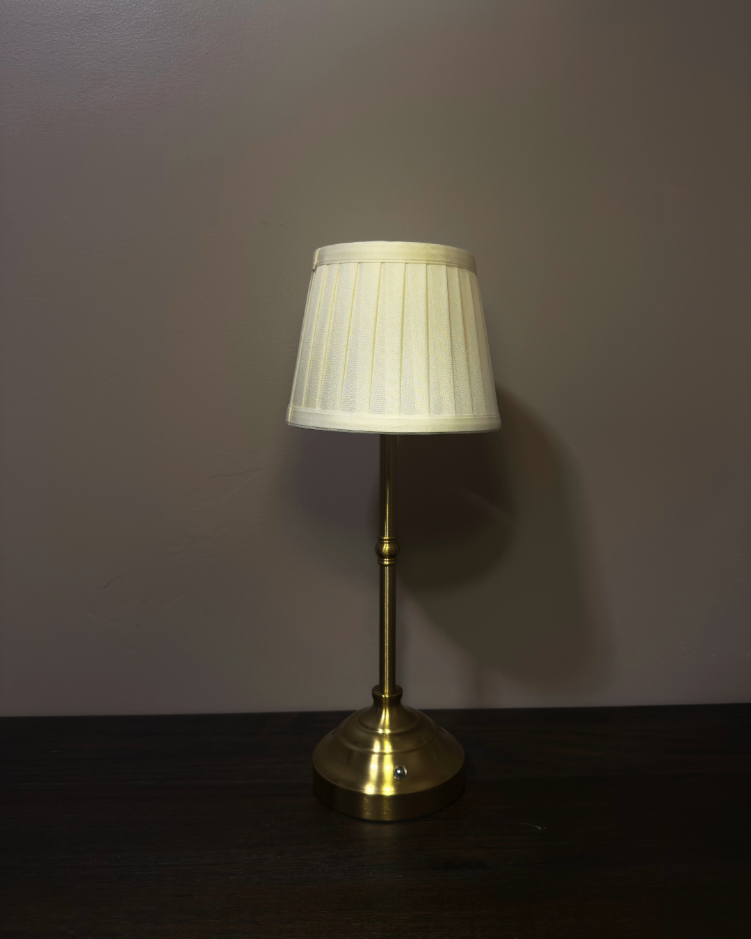 Vintage Cordless Fabric Table Lamp